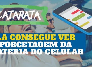 Catarata – Ela consegue ver a porcentagem da bateria do celular