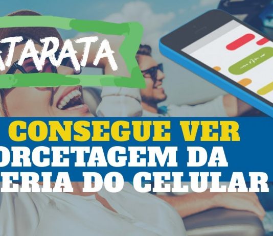 Catarata – Ela consegue ver a porcentagem da bateria do celular