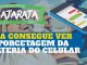 Catarata – Ela consegue ver a porcentagem da bateria do celular