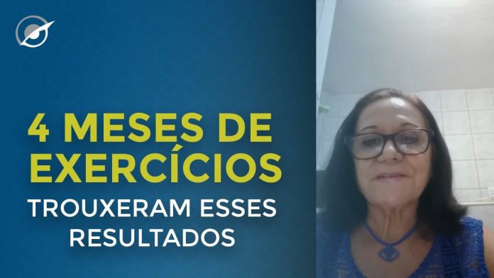 EM 4 MESES DE EXERCÍCIOS ELA ESTÁ COLHENDO OS RESULTADOS