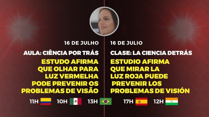 Ciência por trás Estudo afirma que olhar para luz vermelha pode prevenir problemas de visão